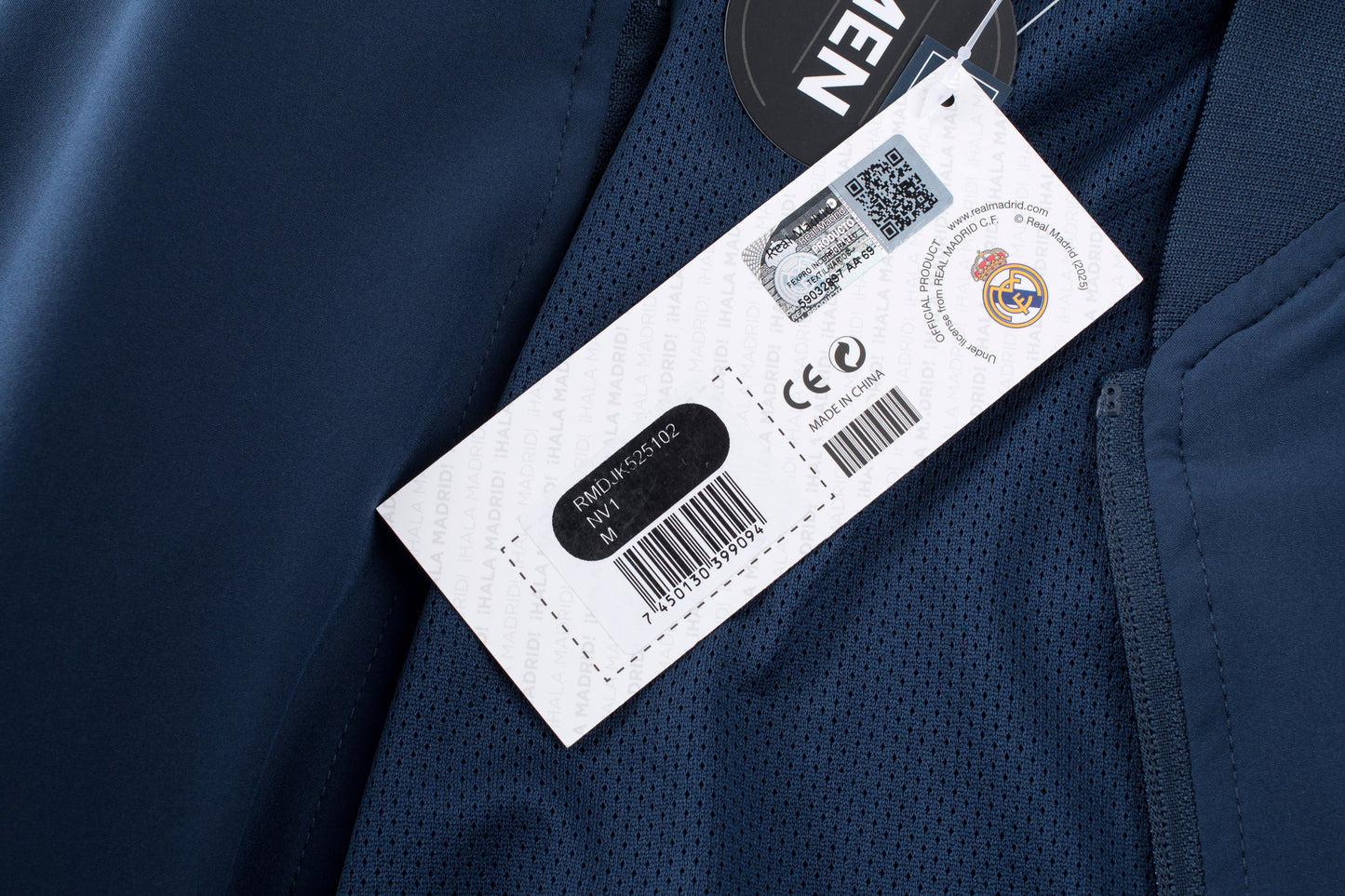 Chaqueta Real Madrid Cities Azul