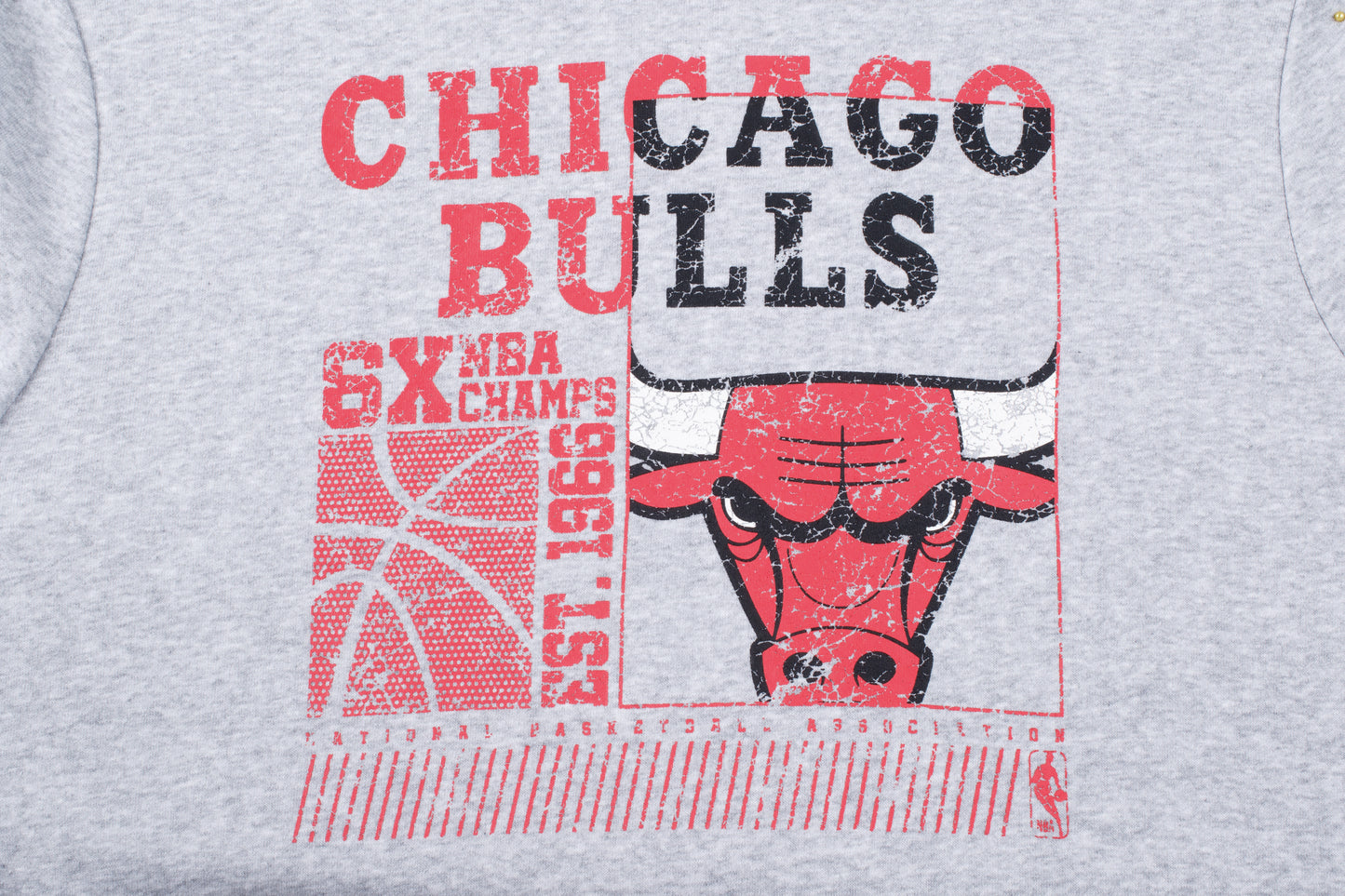 Poleron NBA Chicago Bulls Crowns Gris