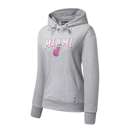 Poleron Hoddie NBA Miami Heat Team Print Gris