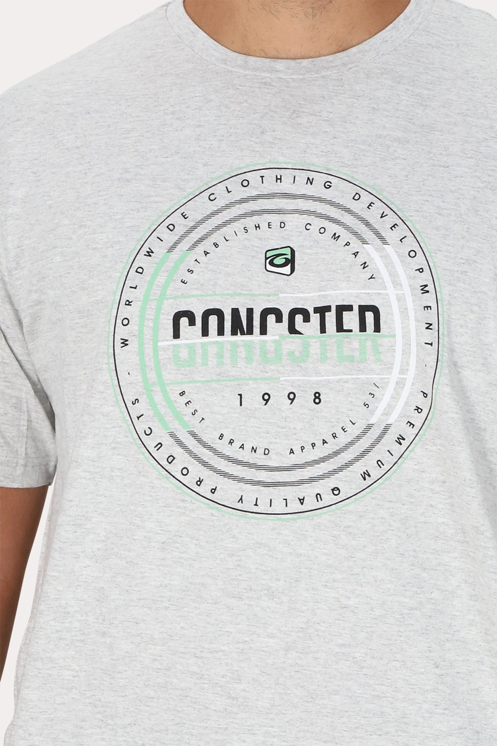 Plus Polera Mc Básica Vibrant Gris Gangster