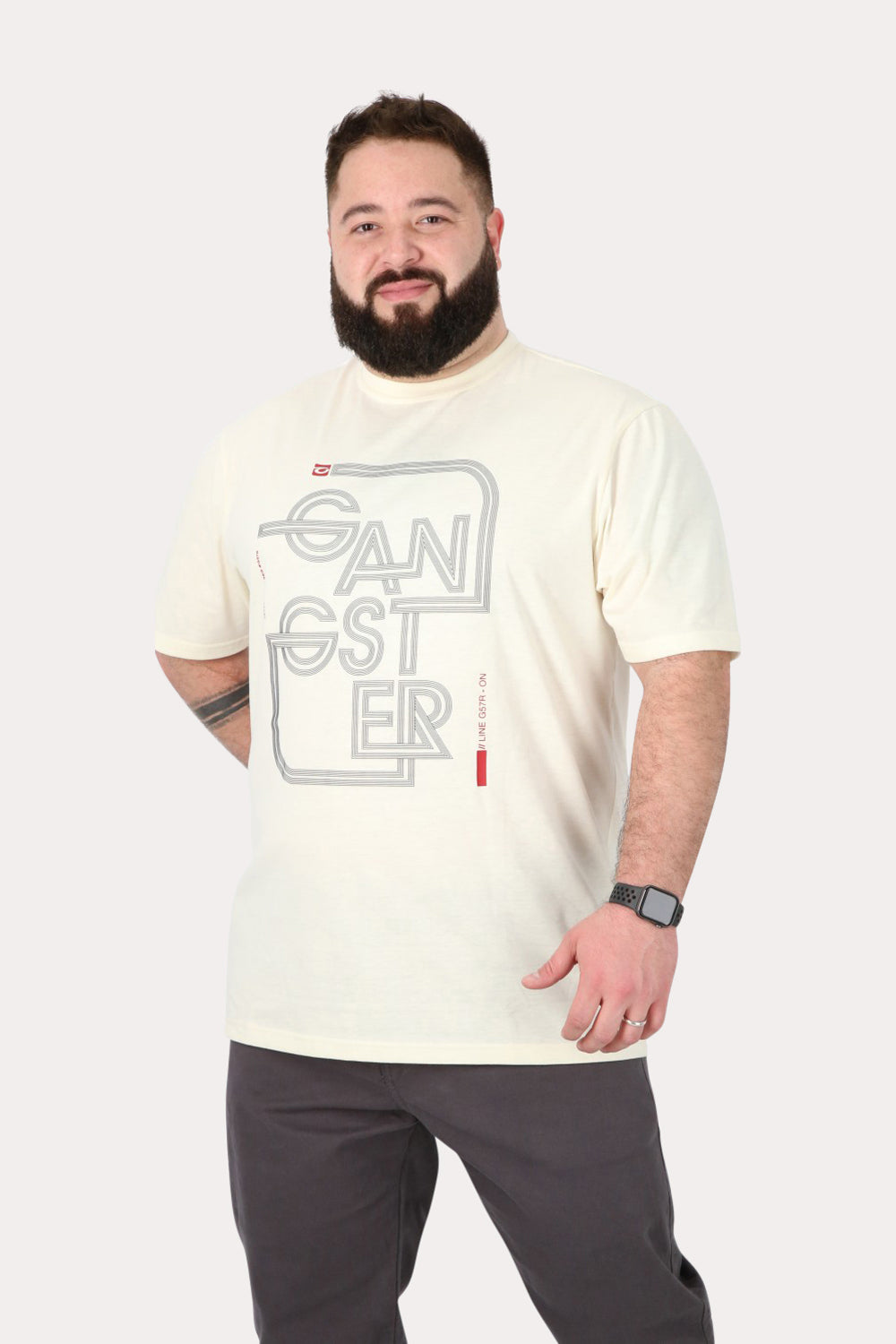 Polera Mc Básica Atalaia Blanco Gangster