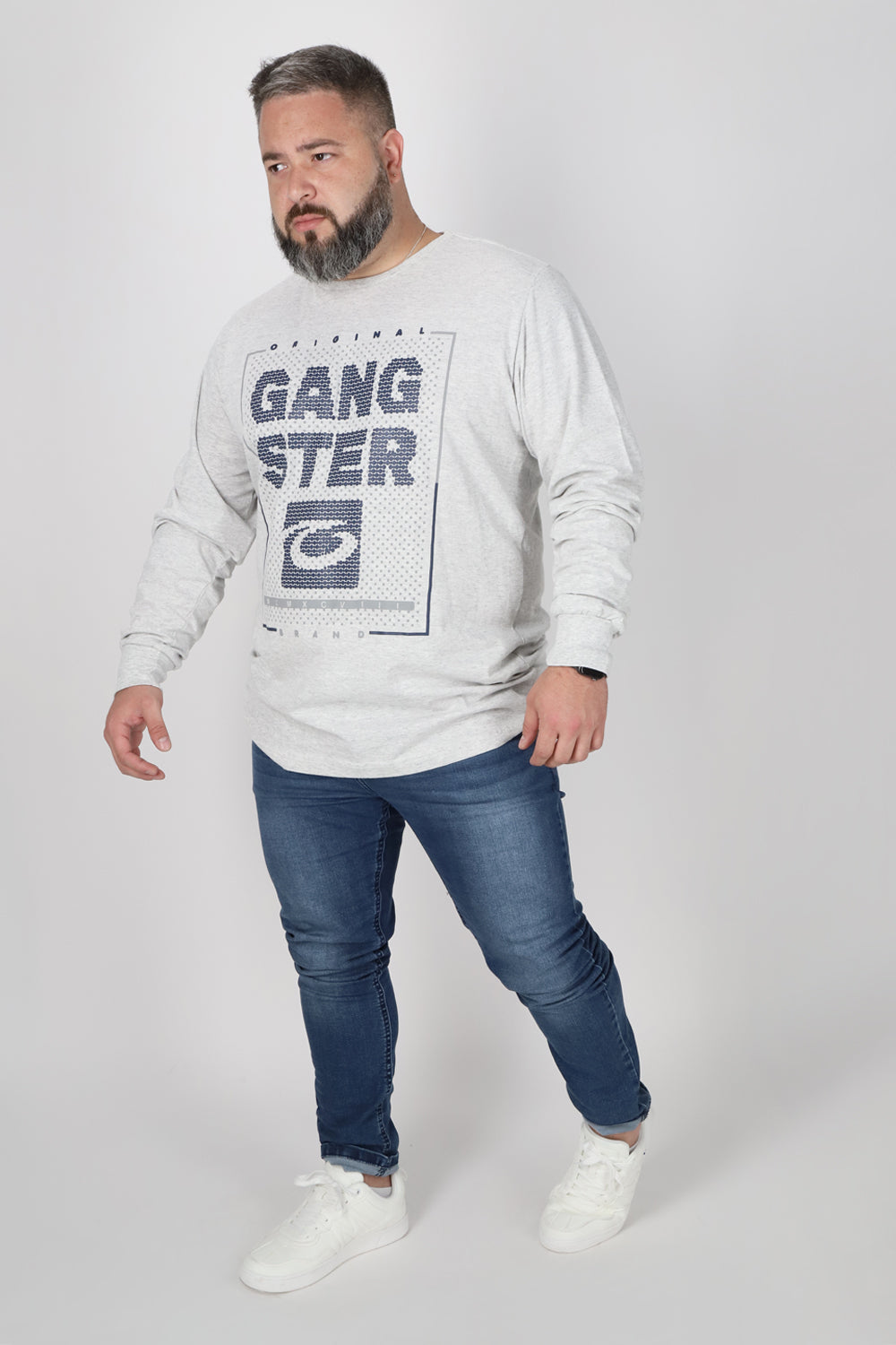 Plus Polera Manga Larga Fore Arena Gangster
