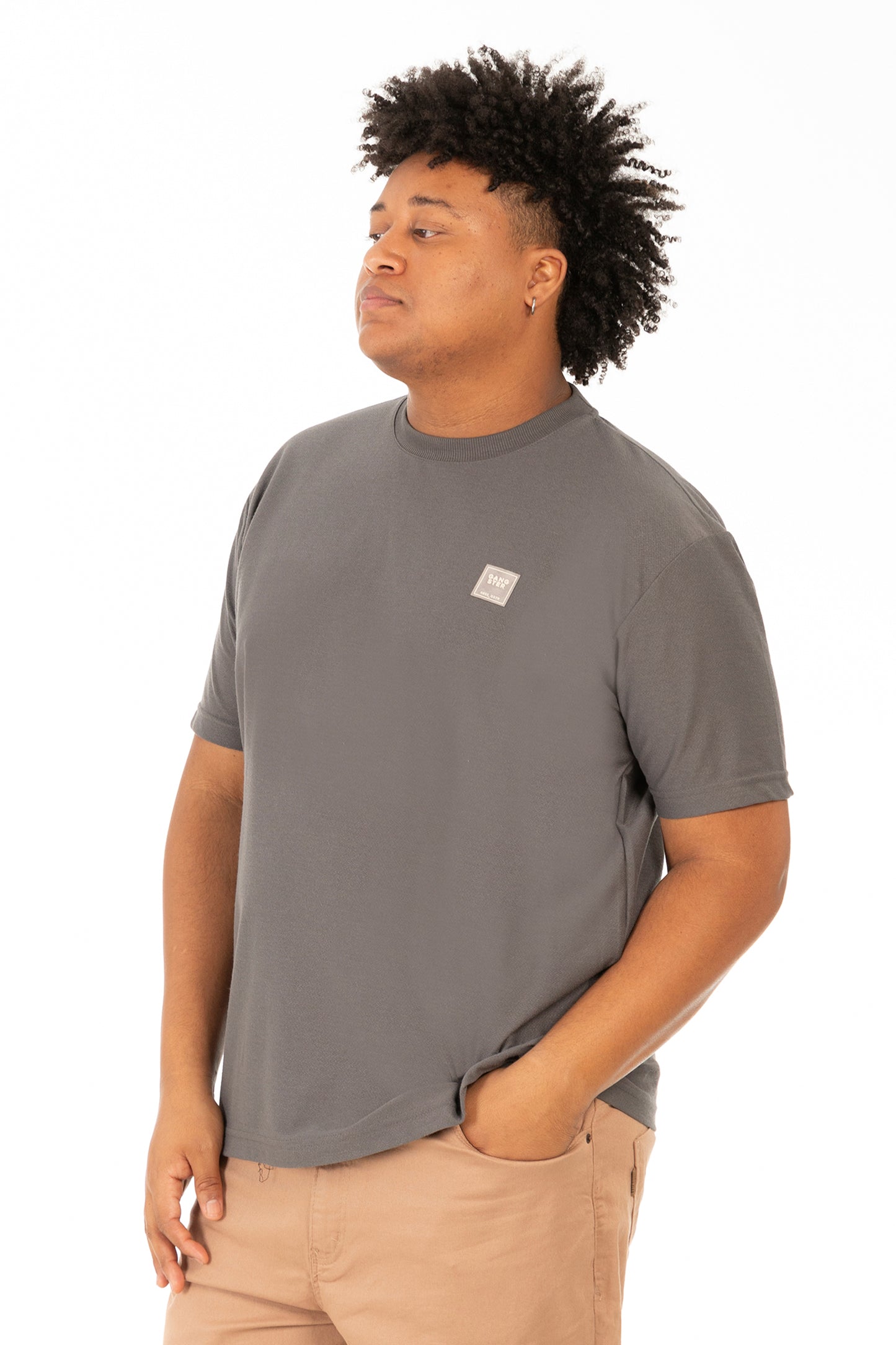 Plus Polera MC Textura Fenway Gris