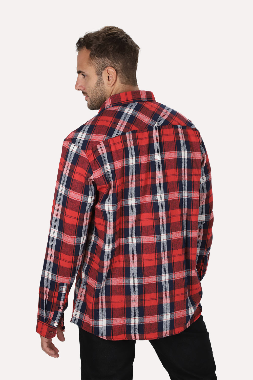 Plus Camisa ML Franela Fireside Rojo Gangster