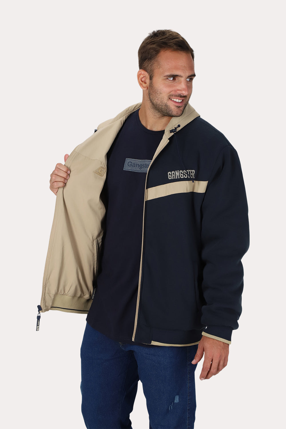 Plus Cortaviento Reversible Beacon Beige Gangster