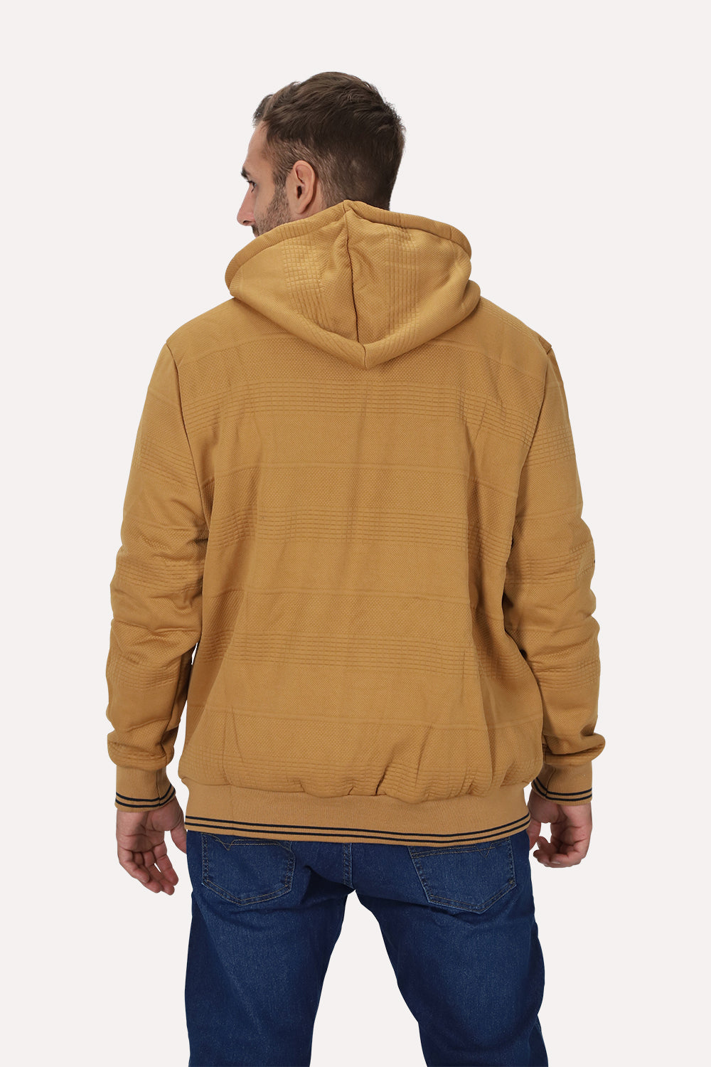 Plus Poleron Full Zipper Jacquard Sherpa Solaris Naranjo Gangster