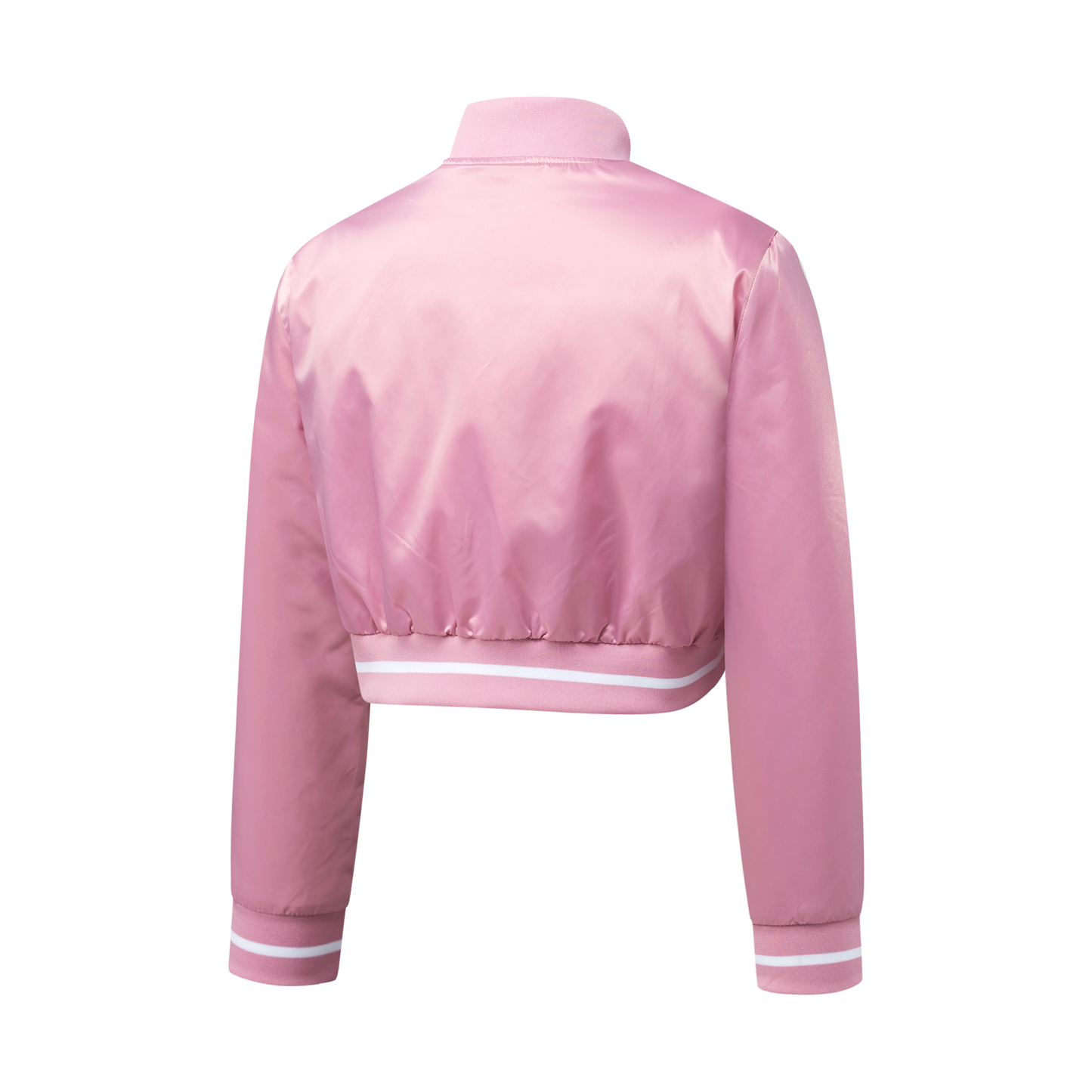 Chaqueta MLB Dodgers Holographic Logo Print Regular Fit Bomber Rosa