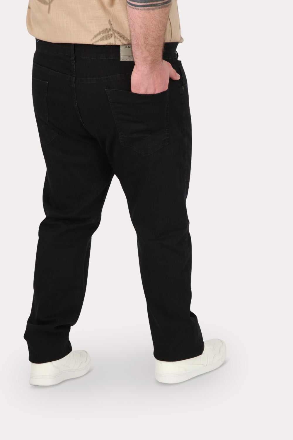 Plus Pantalon Denim 0 Negro Gangster