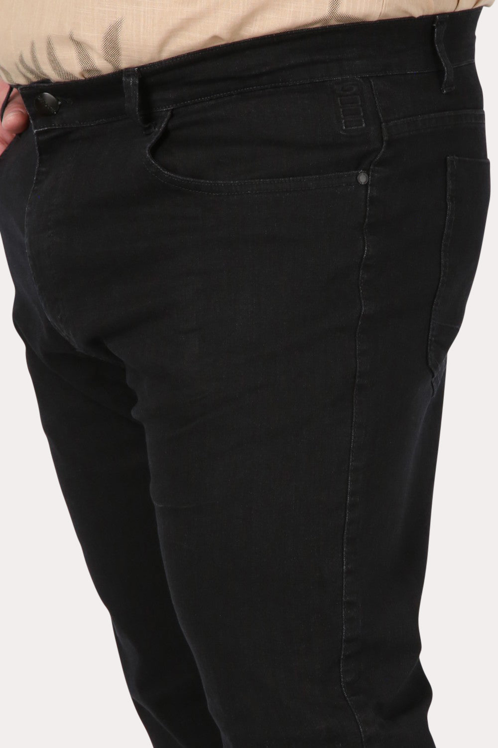 Plus Pantalon Denim 0 Negro Gangster