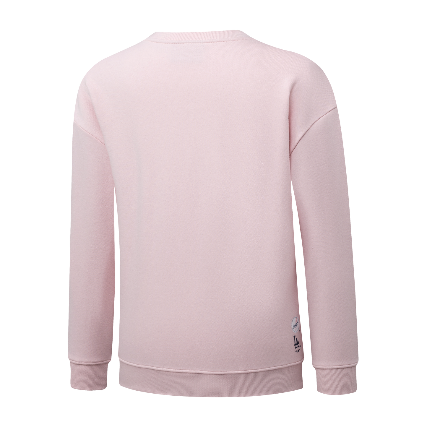 Poleron Crew MLB Dodgers Front Wordmark Print Loose Fit Rosa