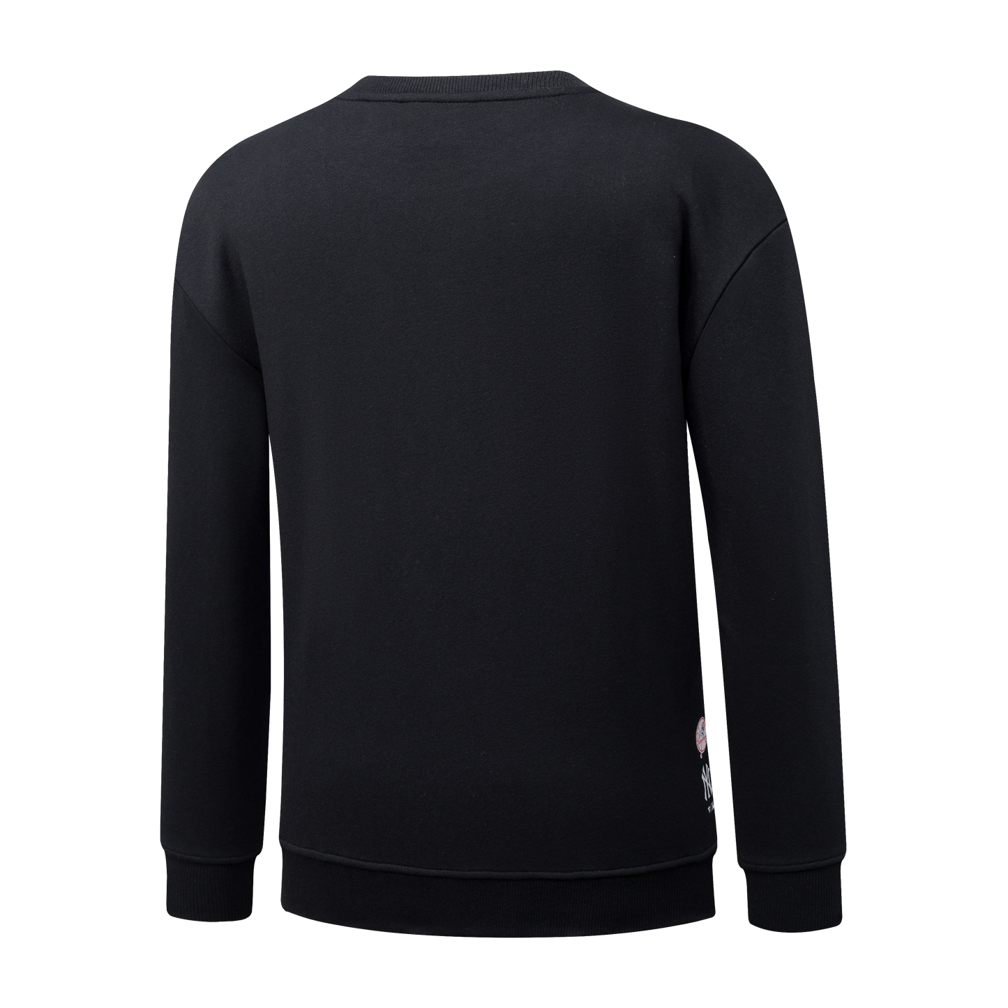 Poleron Crew MLB Yankees Front Wordmark Print Loose Fit Negro