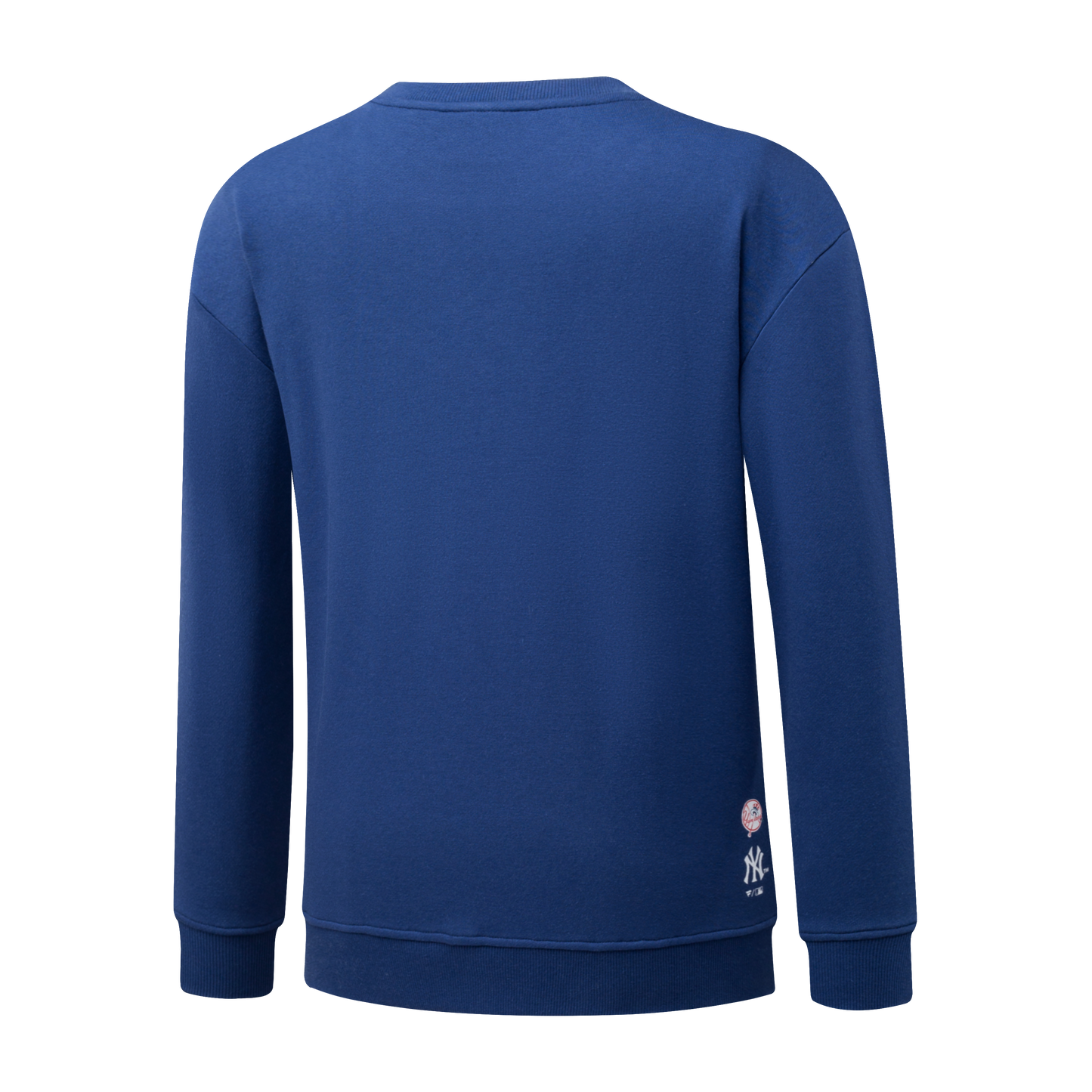 Poleron Crew MLB Yankees Front Wordmark Print Loose Fit Azul