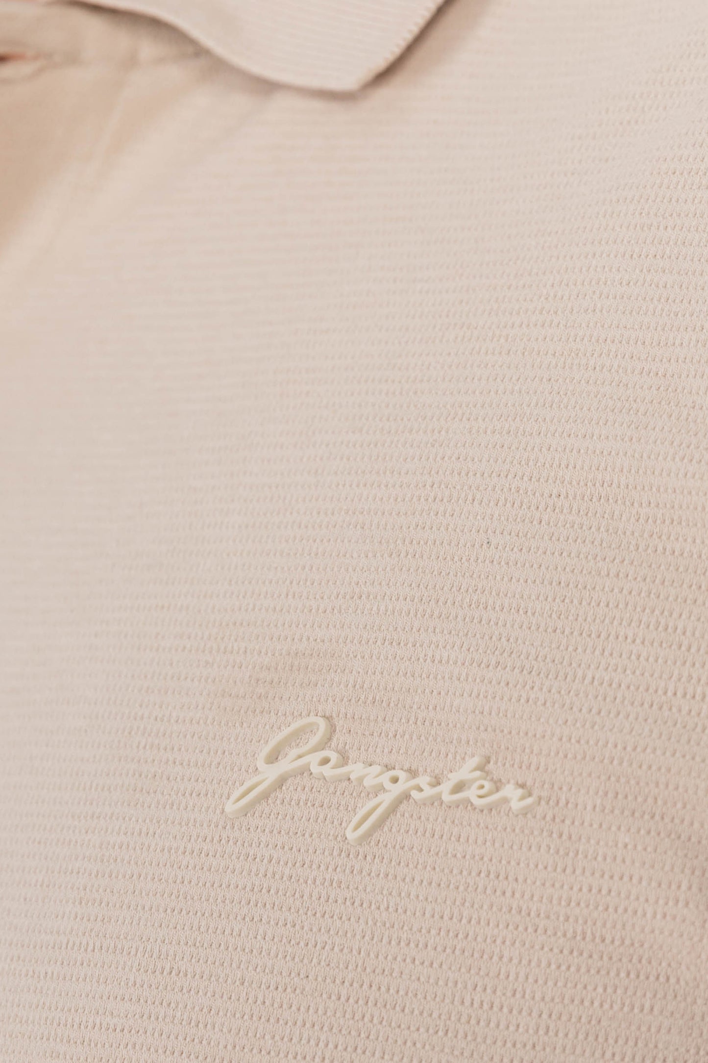 Plus Polera Cuello Textura Temple Beige