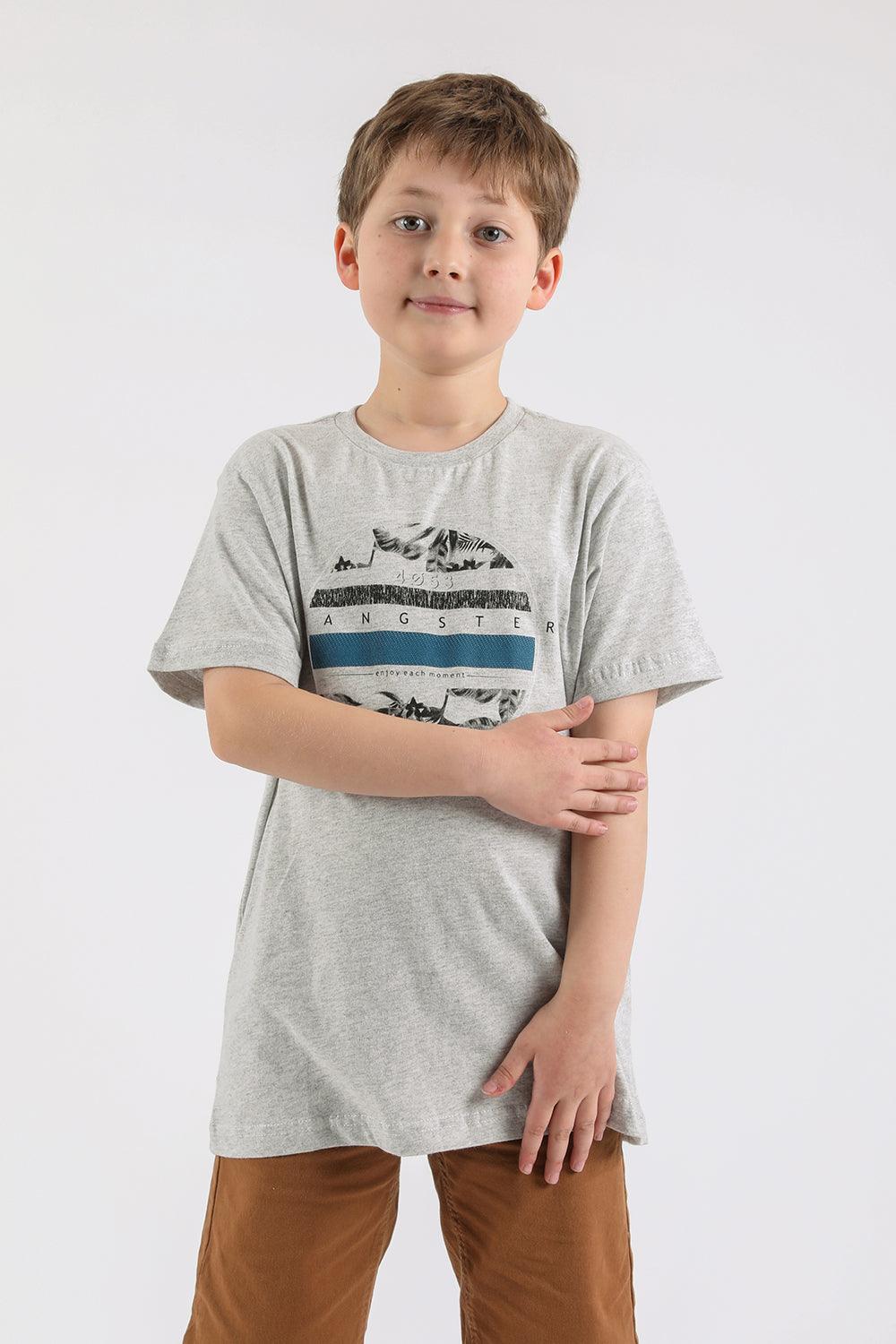 Teen Polera Mc Básica Iron Gris Gangster - Gangster