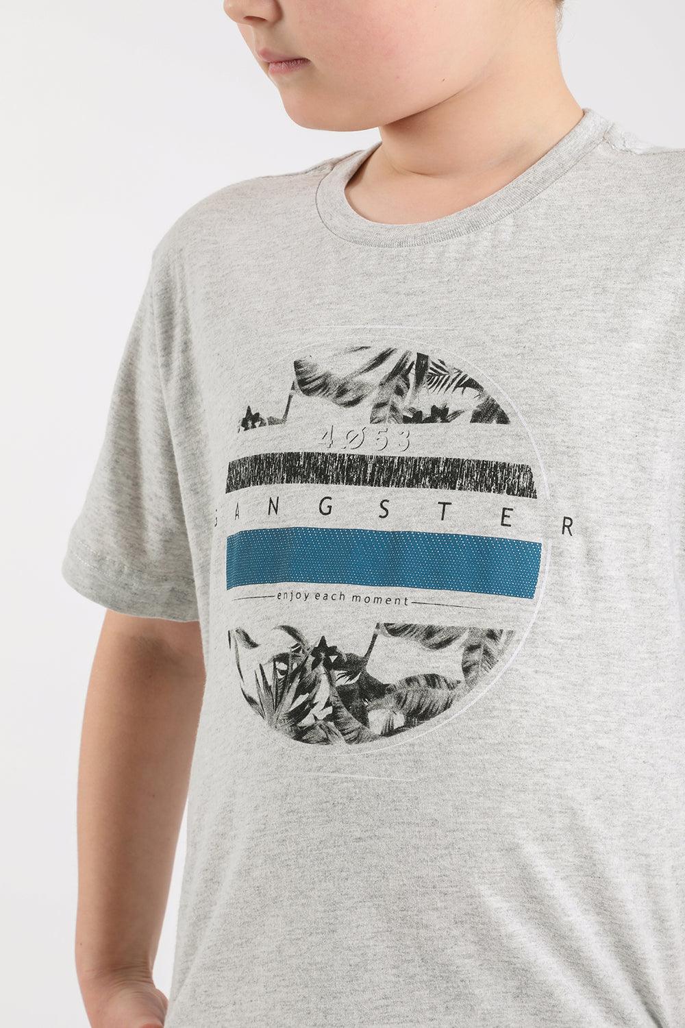 Teen Polera Mc Básica Iron Gris Gangster - Gangster
