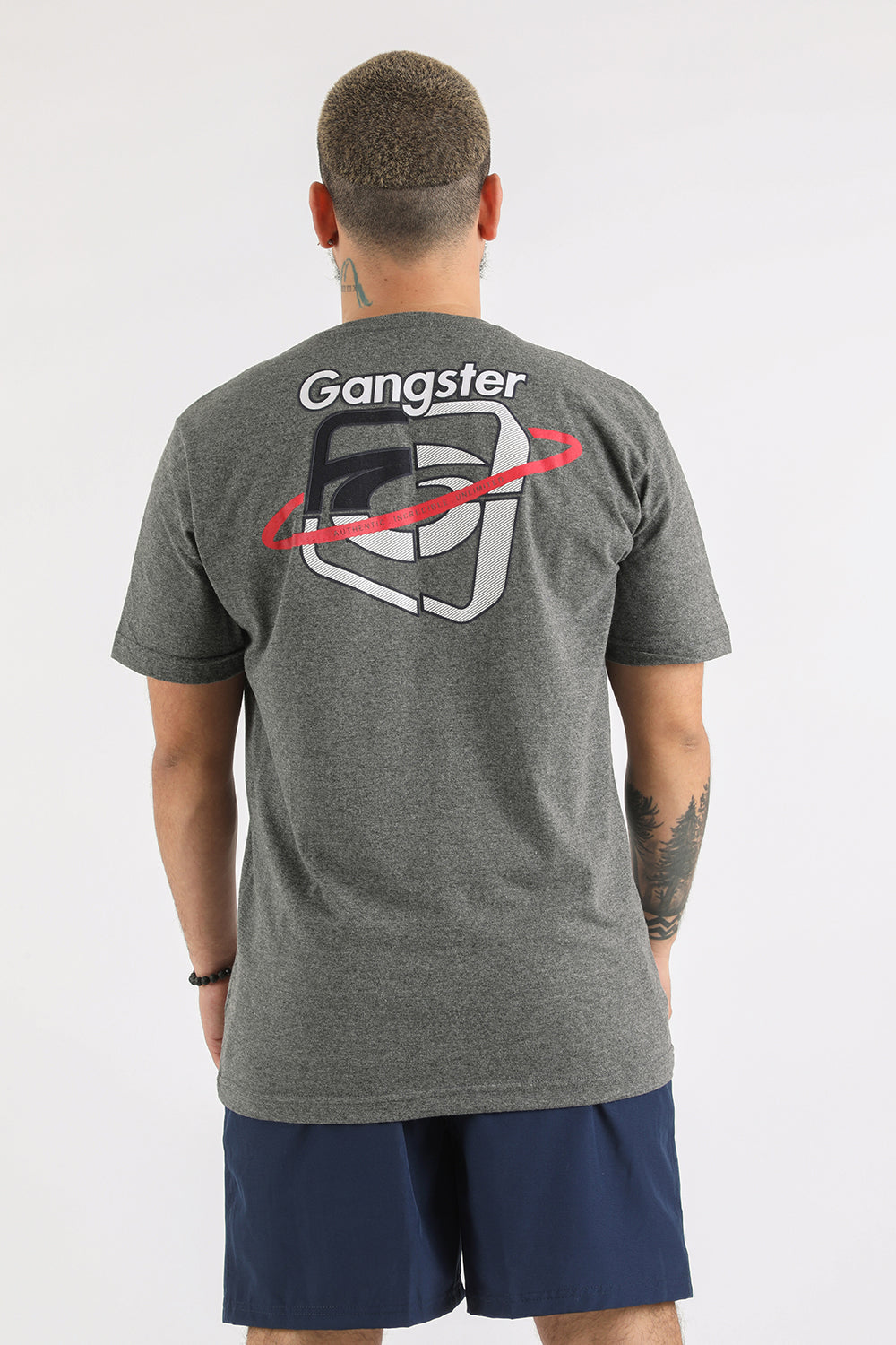 Polera Mc Básica Iconic Gris Gangster