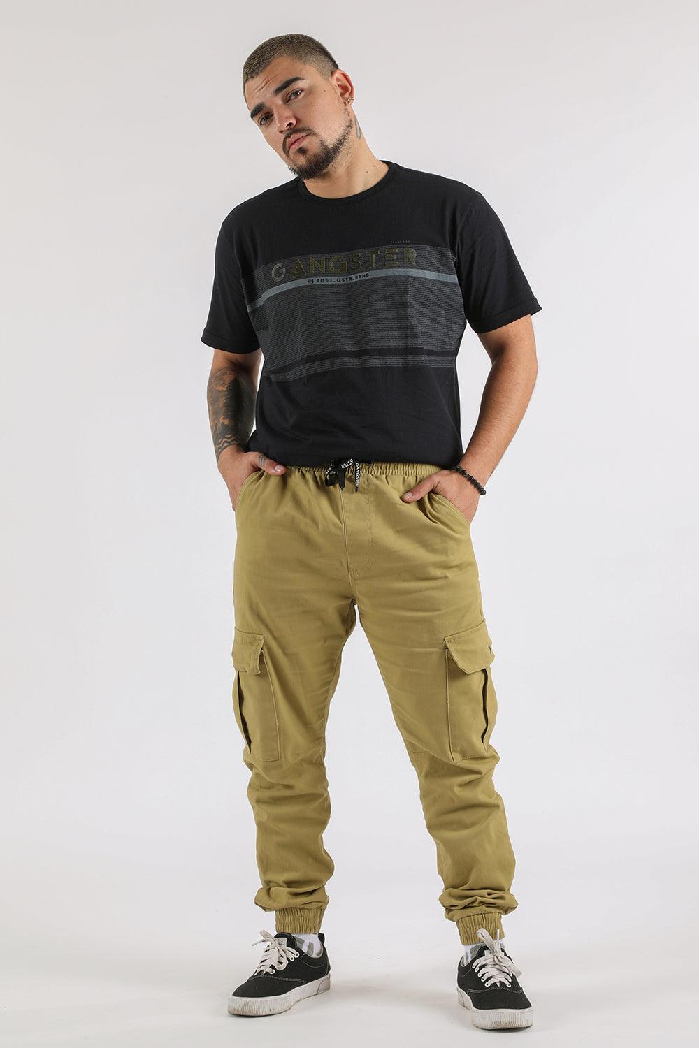 Pantalon Jogger Canvas Parachute Kaki Gangster - Gangster