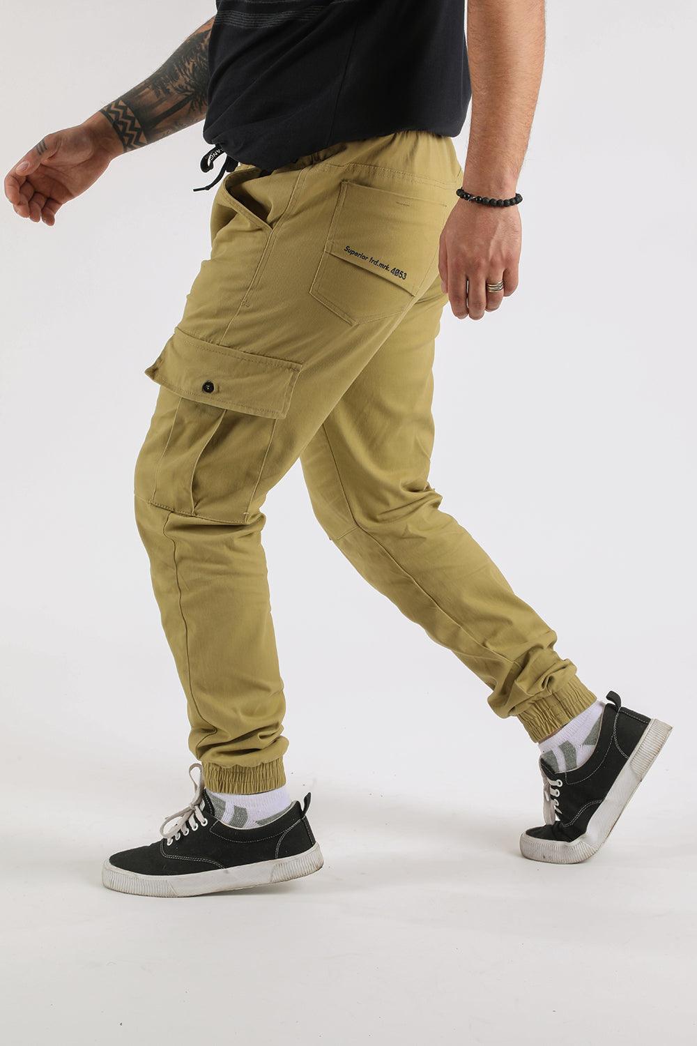 Pantalon Jogger Canvas Parachute Kaki Gangster - Gangster