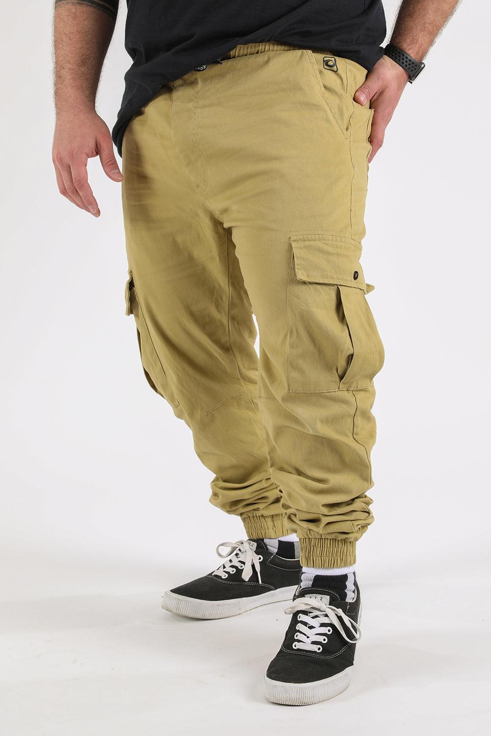 Plus Pantalon Jogger Canvas Parachute Kaki Gangster - Gangster