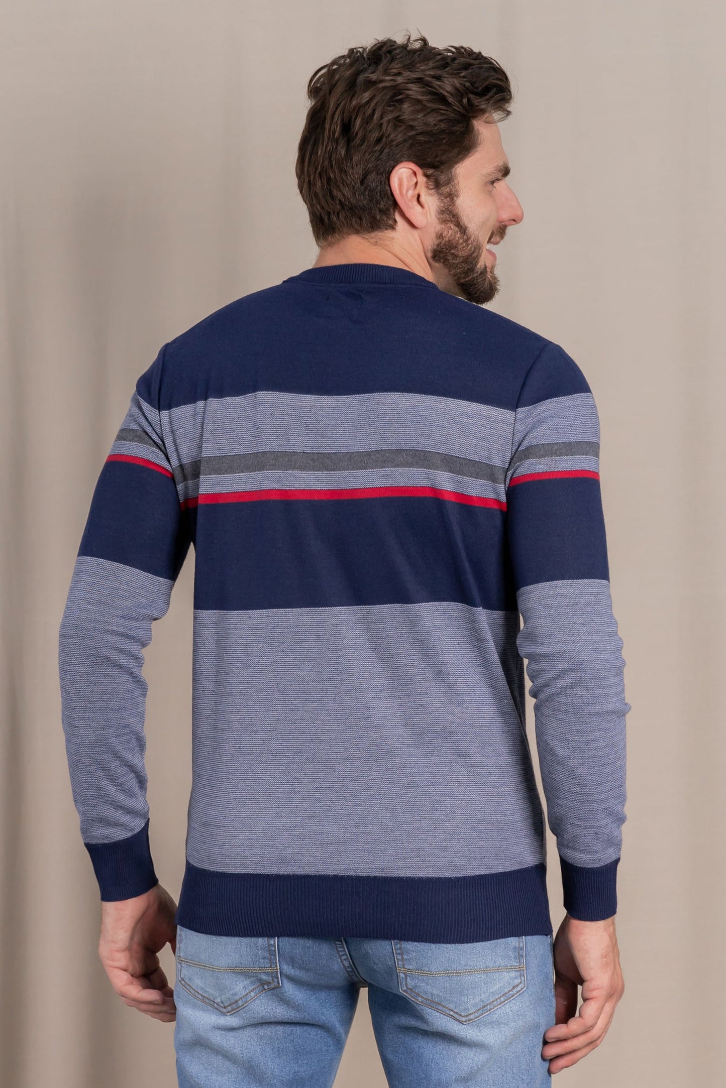 Chaleco Liviano Striped Azul Gangster