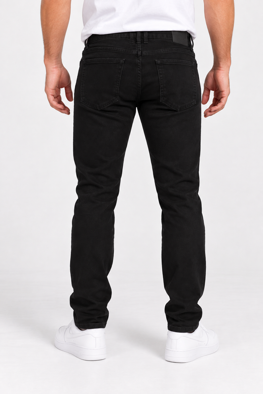 Plus Pantalon Denim 0 Negro Gangster
