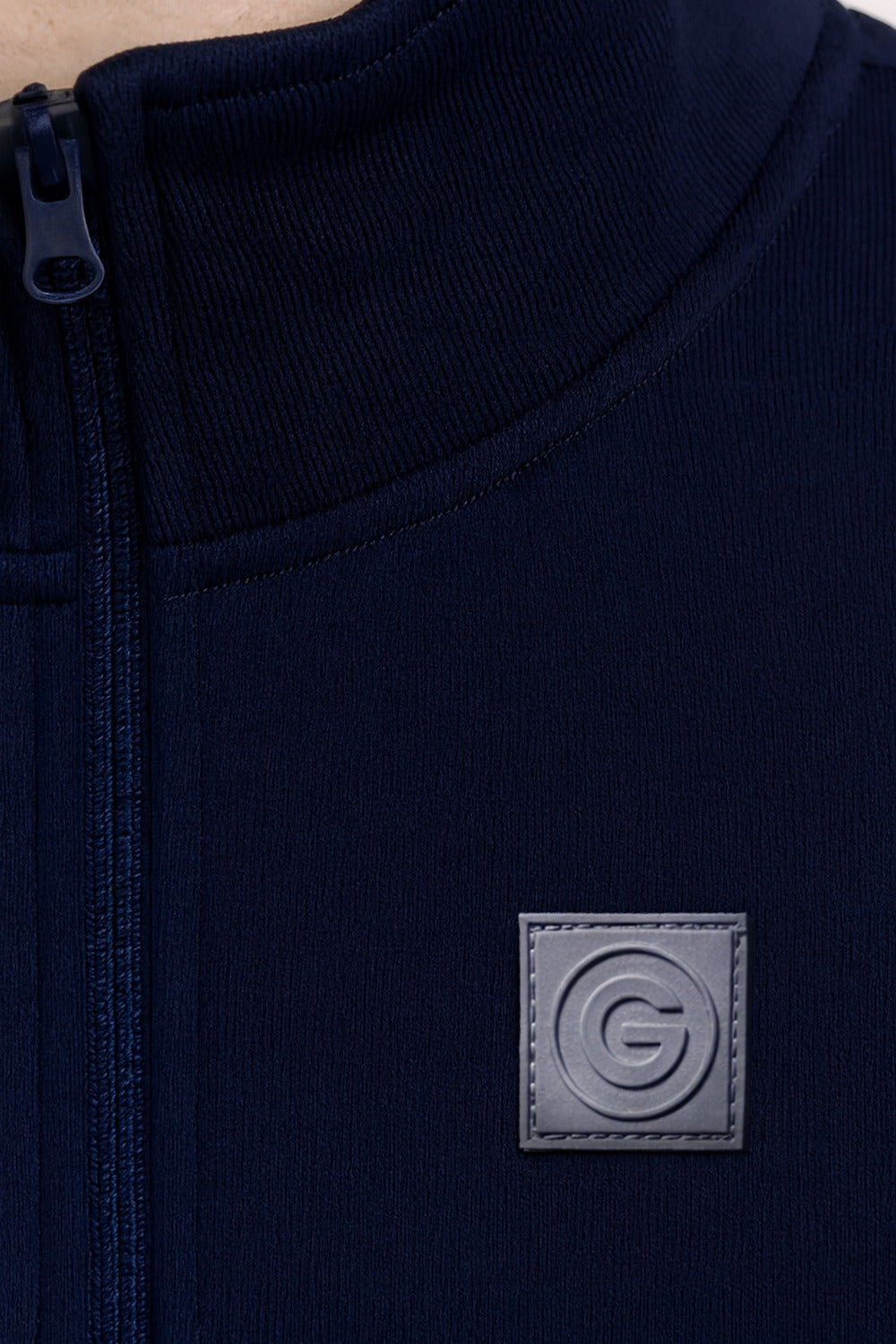 Polerón Full Zipper Classic Azul Marino