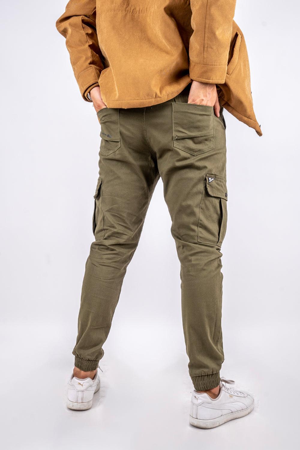 Pantalon Jogger Canvas Parachute Verde Gangster - Gangster