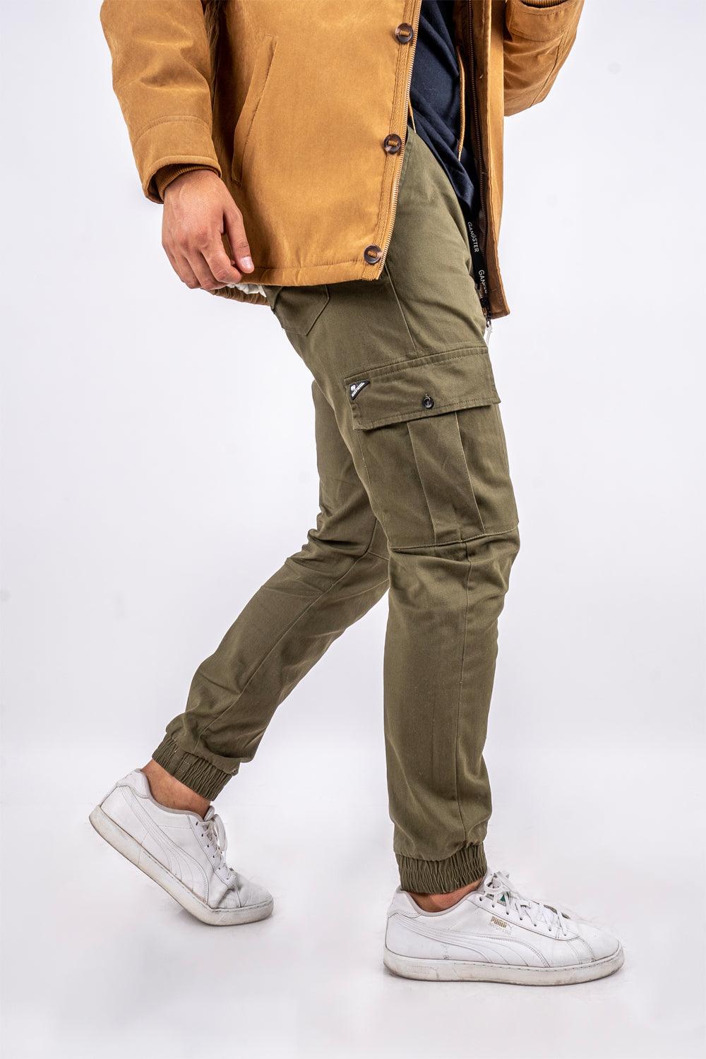 Pantalon Jogger Canvas Parachute Verde Gangster - Gangster