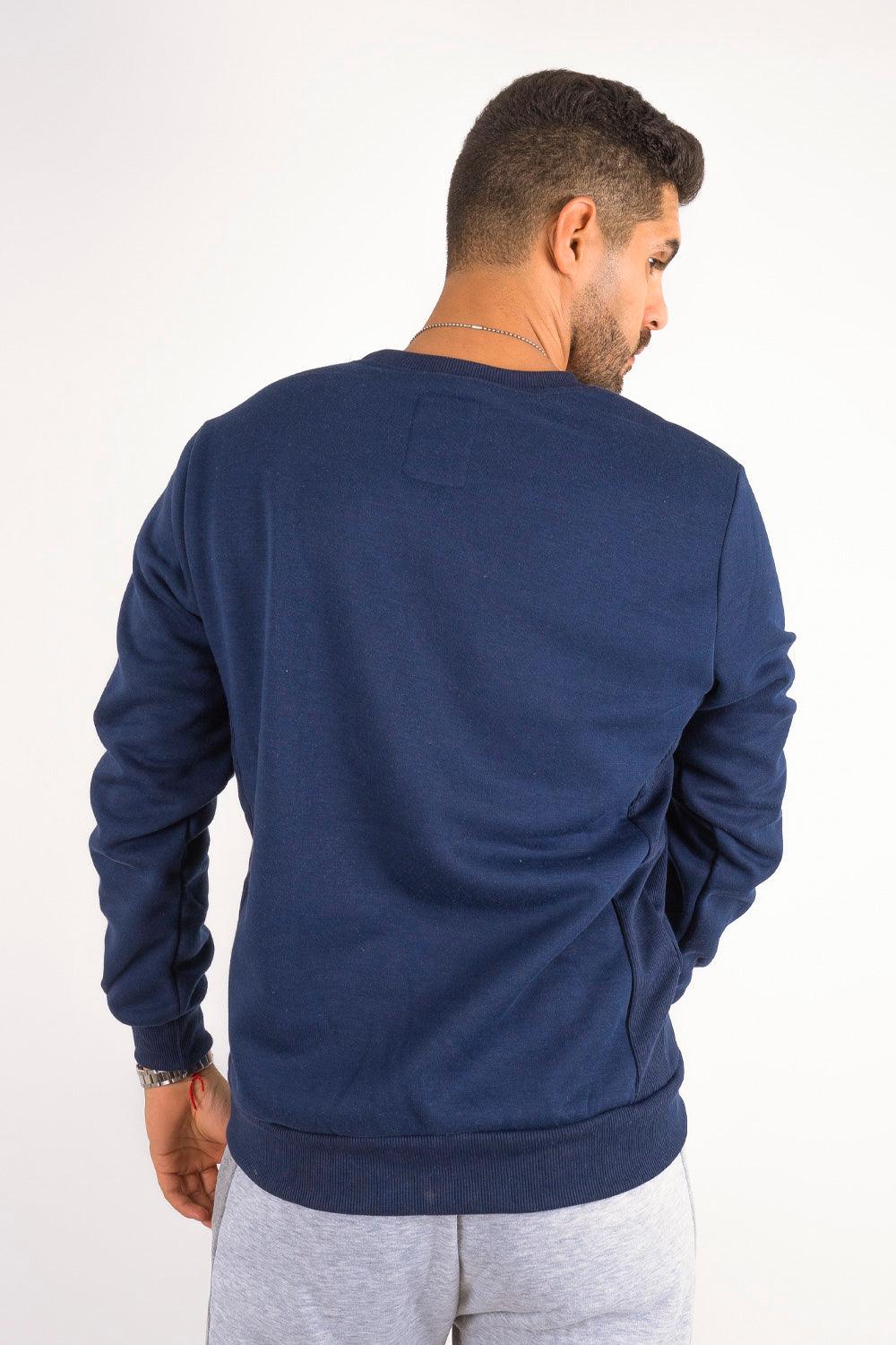 Polerón Crew Fleece Crucial Azul Gangster - Gangster