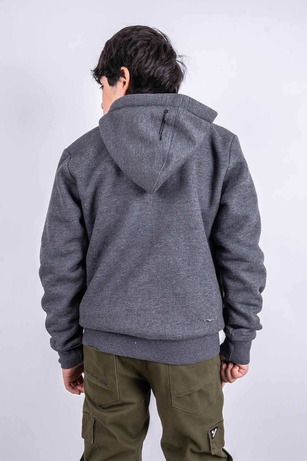 Teen Polerón Fullzipper Sherpa Shine Gris Gangster - Gangster