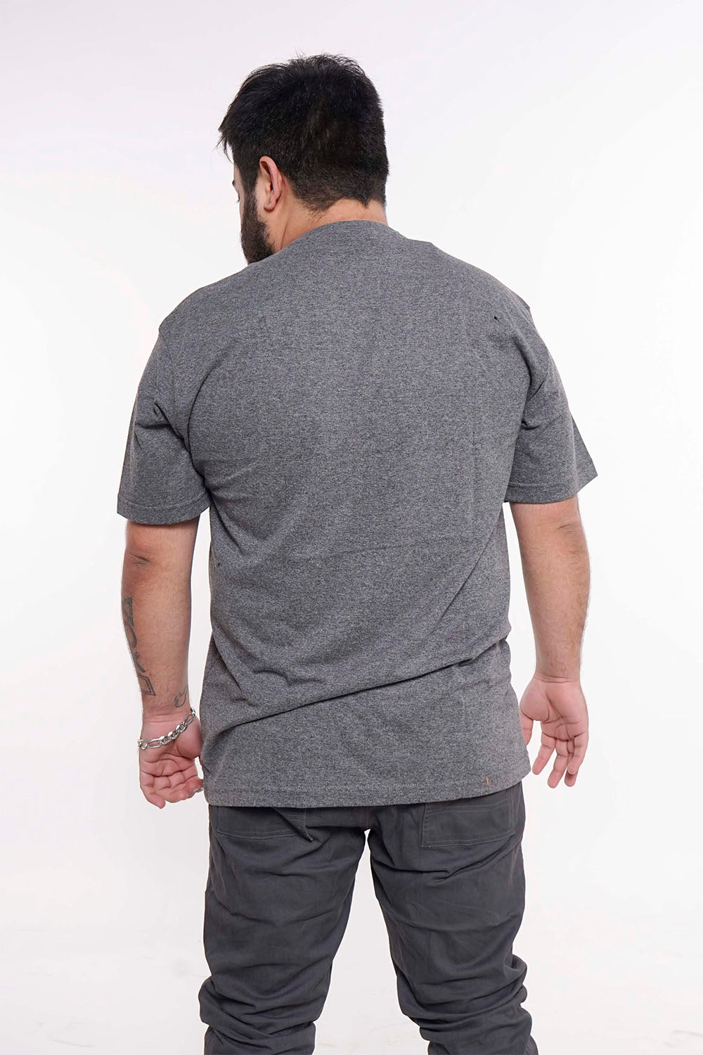 Plus Polera Mc Básica 4053G Gris Gangster