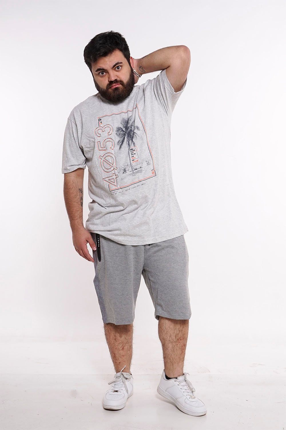Plus Polera Mc Básica 4053G Arena Gangster
