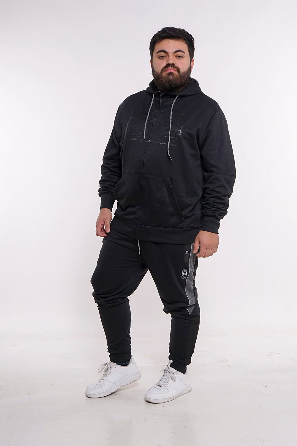 Plus Buzo Ringer Negro Gangster