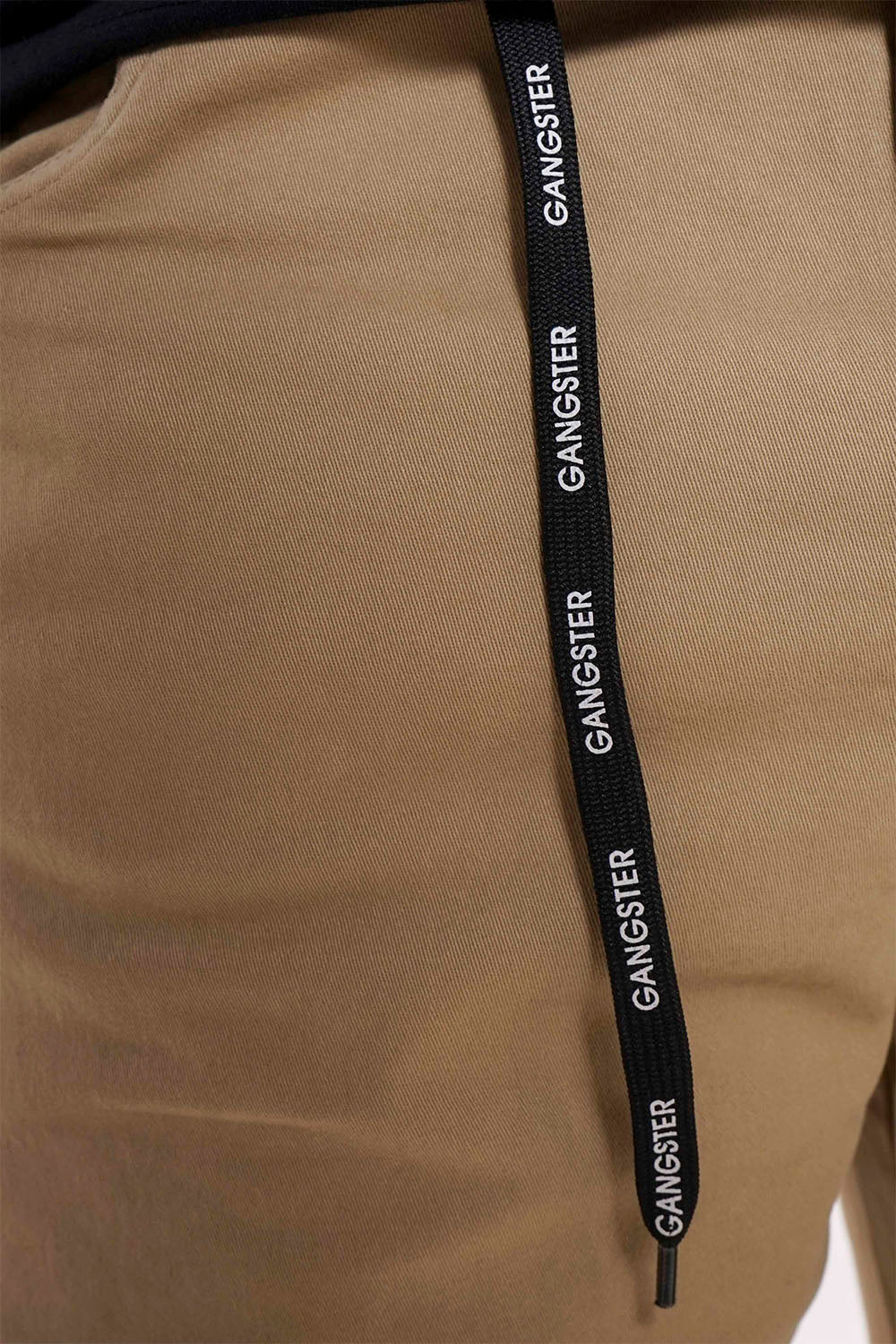 Short Canvas Bermudas Knee Beige Gangster