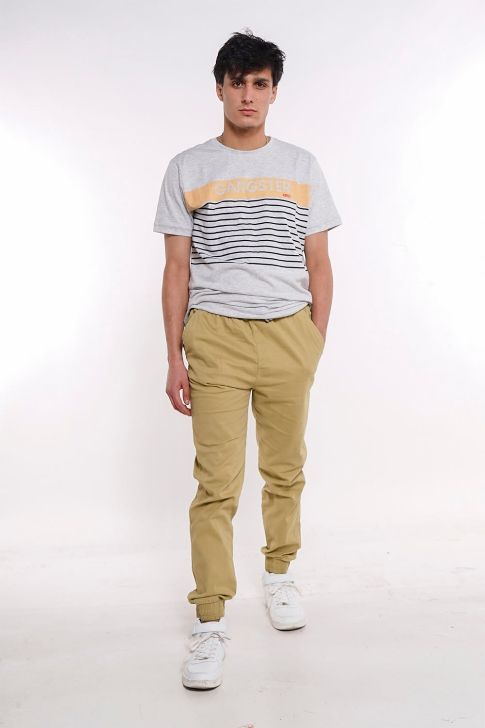 Pantalon Jogger Canvas Over Kaki Gangster