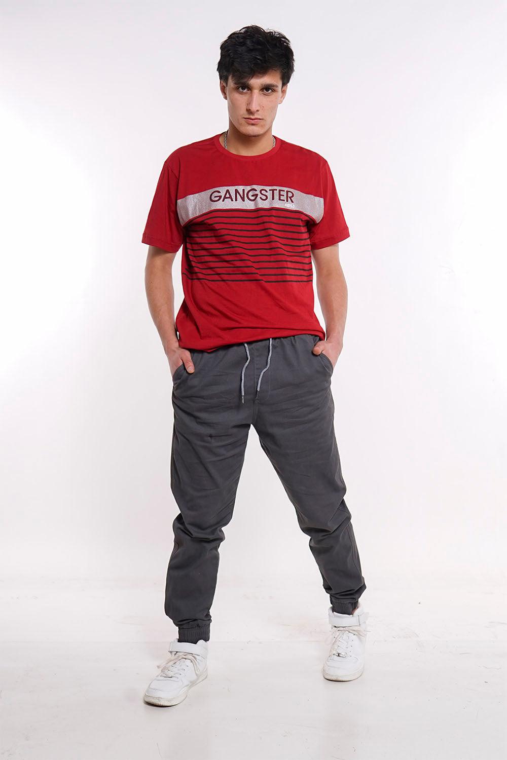 Pantalon Jogger Canvas Over Gris Gangster - Gangster