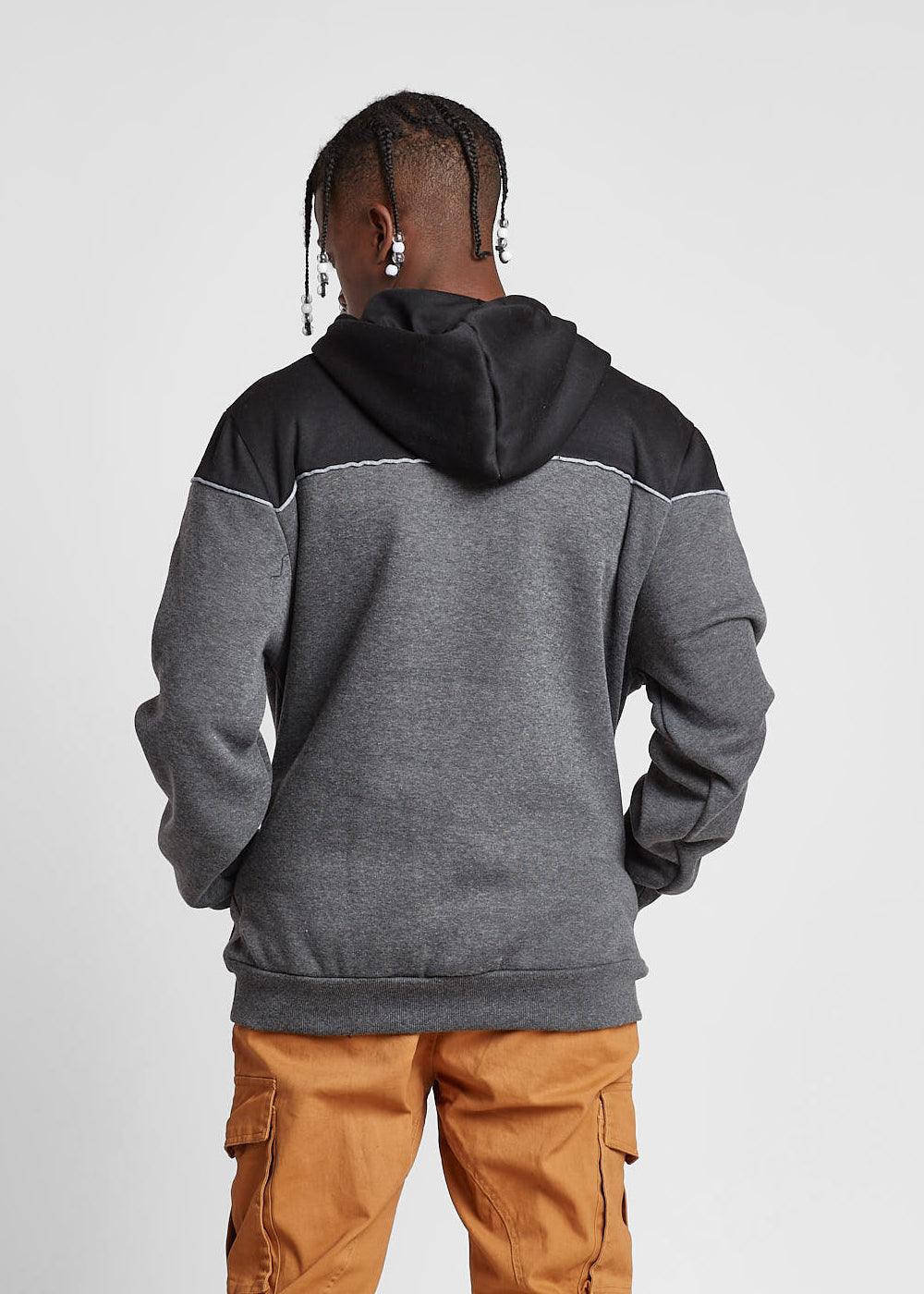 Poleron Hoodie Plush Grafito Gangster - Gangster