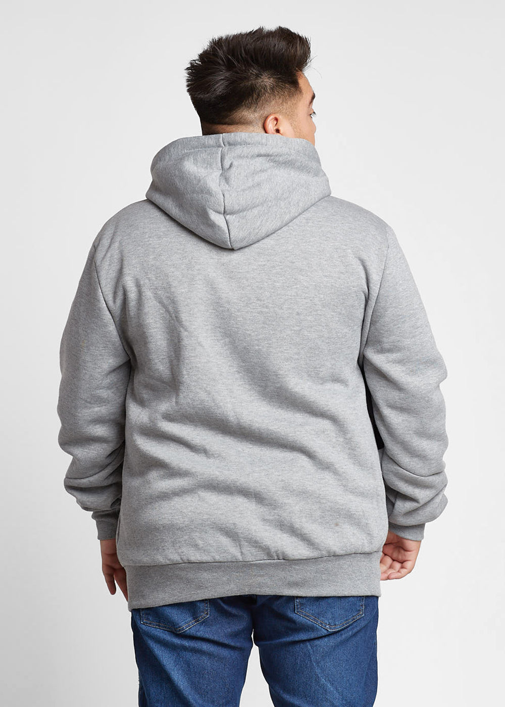 Plus Polerón Full Zipper Fleece Morse Gris Gangster