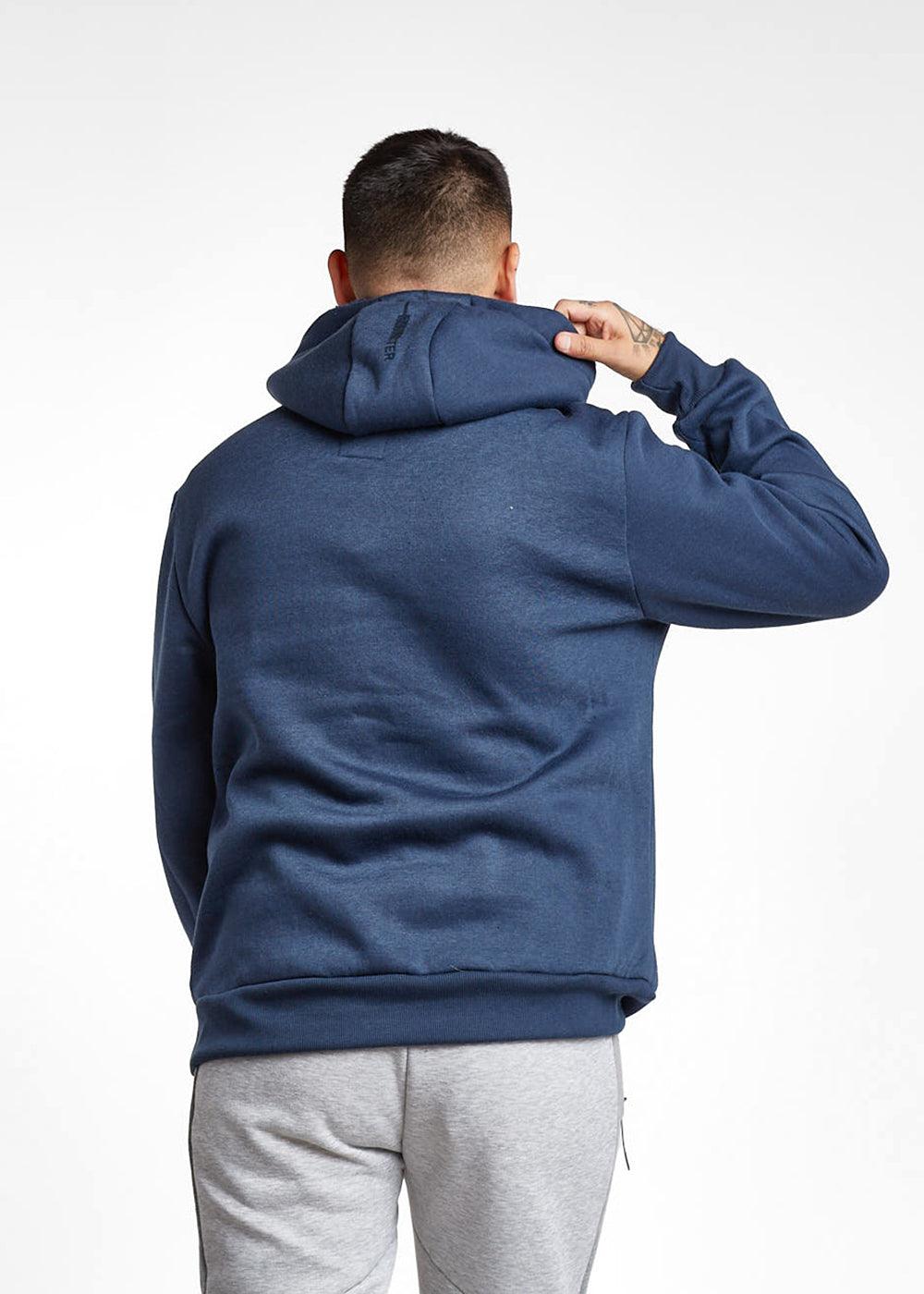 Poleron Hoodie Smooth Azul Marino Gangster - Gangster