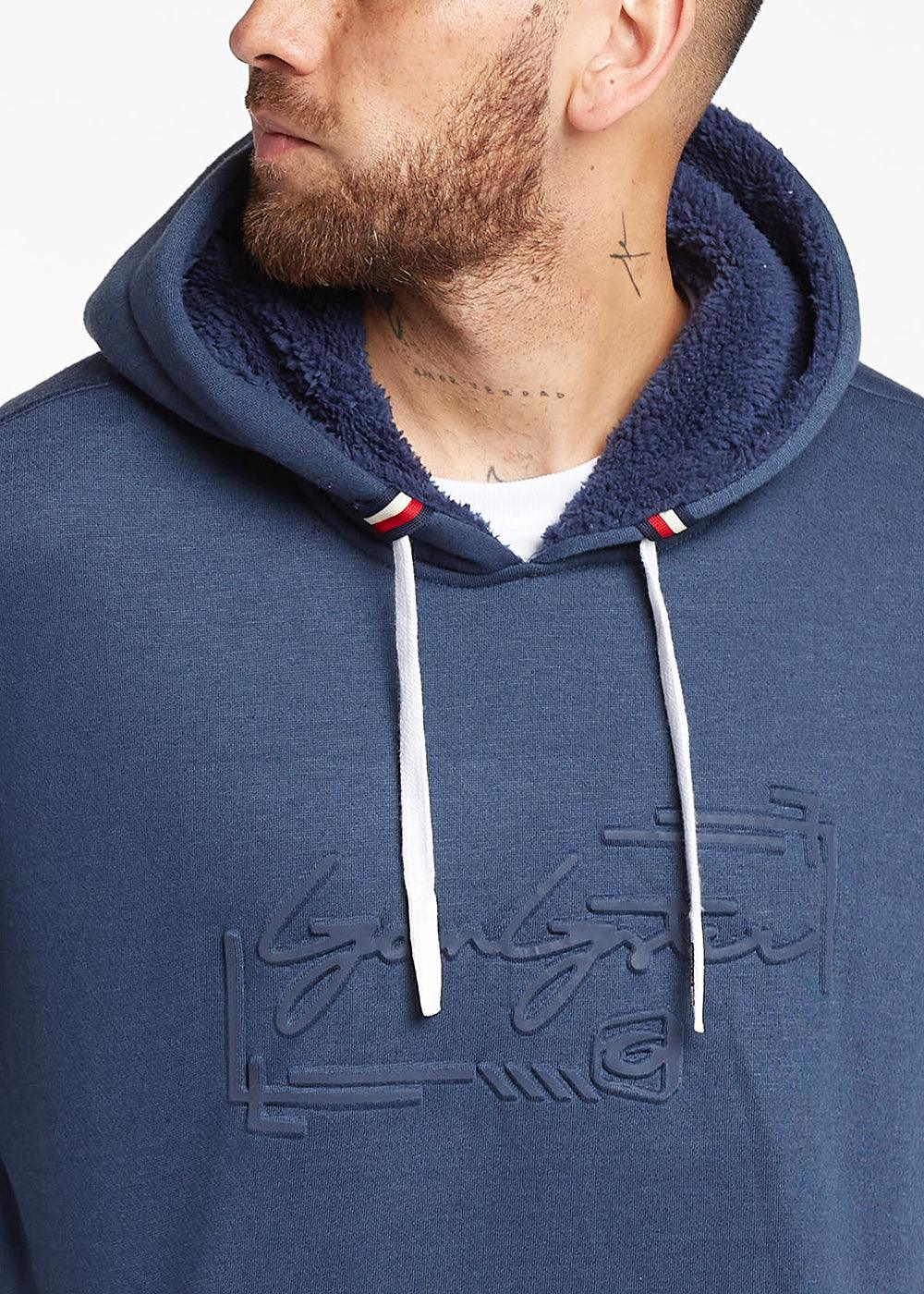 Poleron Hoodie Smooth Azul Marino Gangster - Gangster