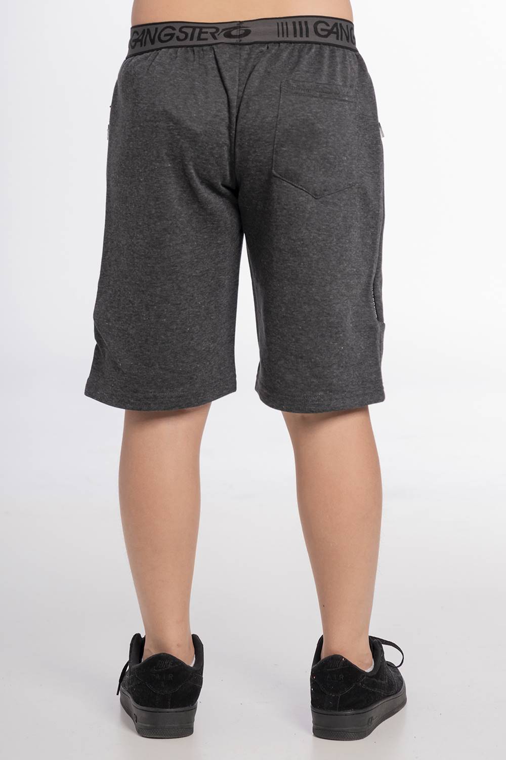 Teen Short Jogger Headband Gris Gangster