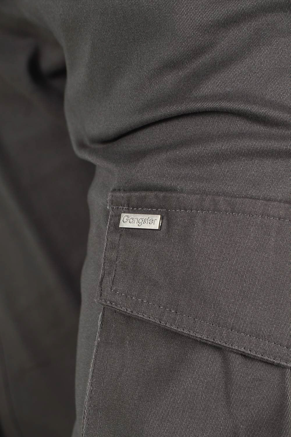 Pantalon Jogger Canvas Tradicional Gris Gangster