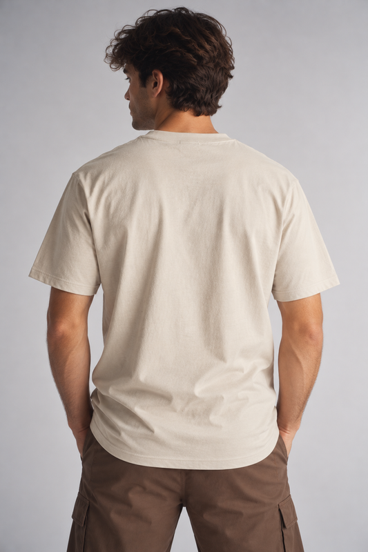 Plus Polera MC Basica Union Sq Beige