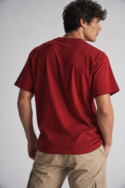 Plus Polera MC Basica Pacific Rojo