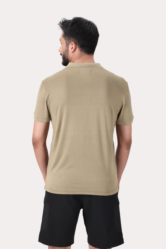 Polera Polo Pulaski Café Claro