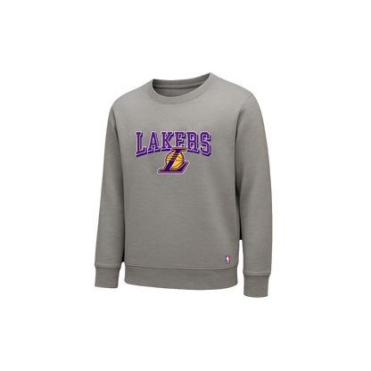 Poleron Crew NBA Lakers Loose Fit Gris