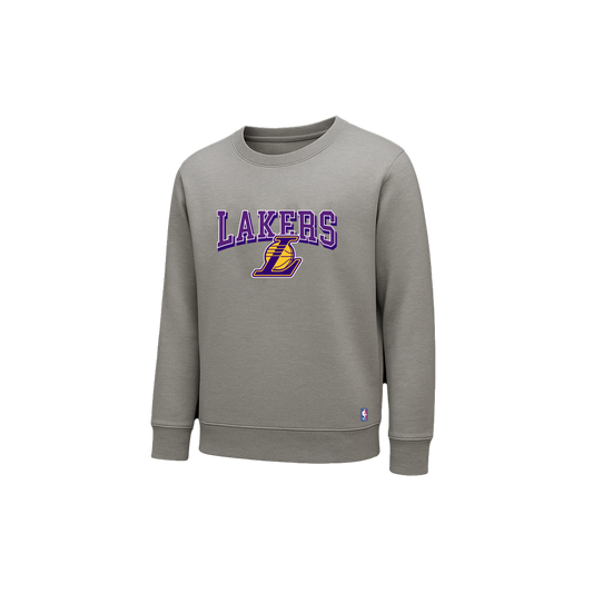 Poleron Crew NBA Lakers Loose Fit Gris
