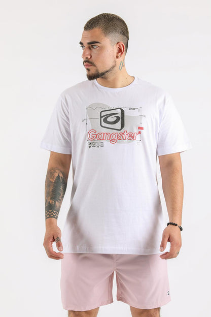 Plus Polera Mc Básica Cosmic Blanco Gangster - Gangster
