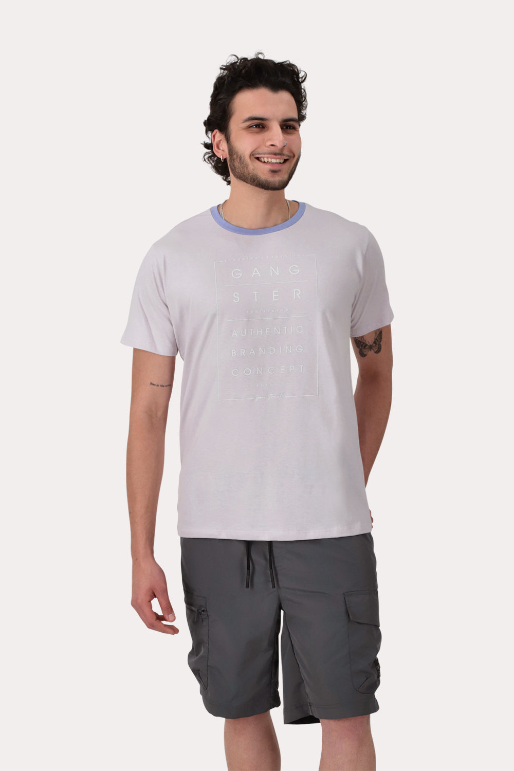 Polera Mc Basica Hills  Morado  Melange