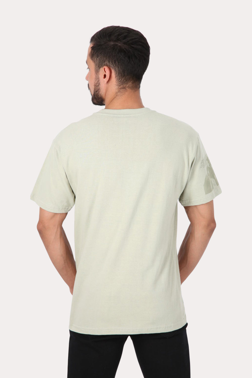 Polera Mc Básica Loose Fit  Verde Gangster
